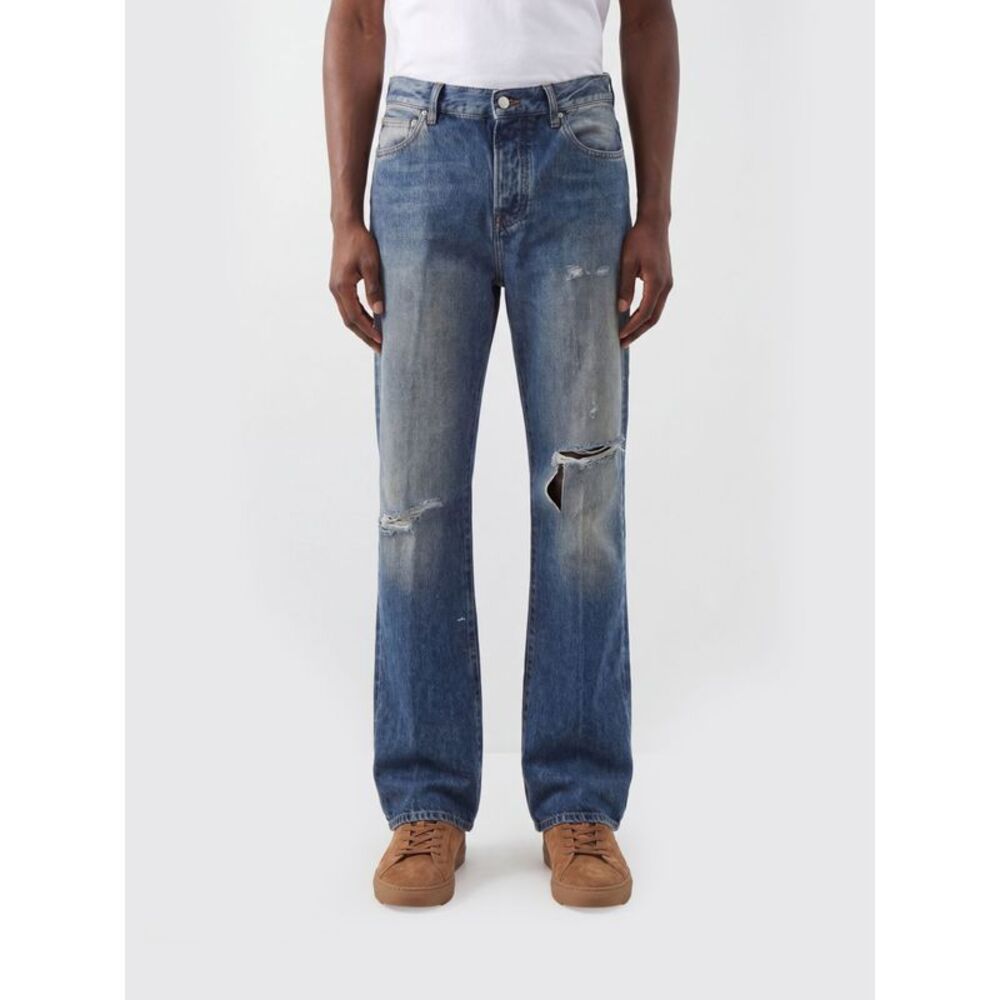 Amiri Men Amiri Distressed Denim Straight Jeans